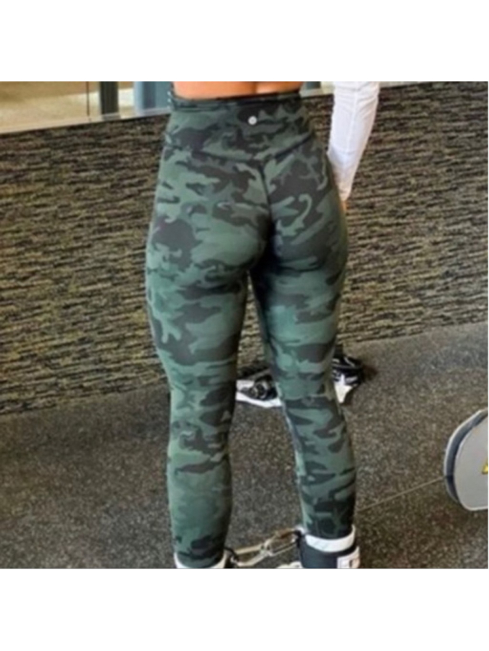 Lululemon Align Pant *Full Length 28" Incognito Camo Multi Gator Green sz 4
